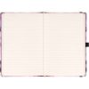 Keménytáblás notesz krémszínű lapokkal, vonalas, leszorító gumiszalaggal Sakura 130x210mm, Presco