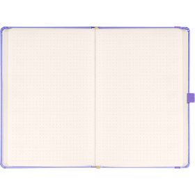   Klasszikus notesz Vivella borítással Lila, pontozott, 13x21cm, Presco