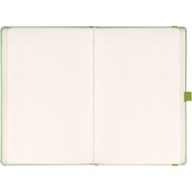   Klasszikus notesz Vivella borítással Green, pontozott, 13x21cm, Presco