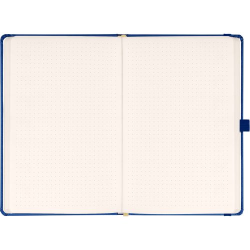 Klasszikus notesz Taggia borítással Dark blue, pontozott, 13x21cm, Presco