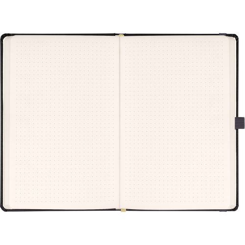 Klasszikus notesz Taggia borítással Gray, pontozott, 13x21cm, Presco