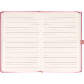   Klasszikus notesz Vivella borítással Pink, vonalas, 13x21cm, Presco
