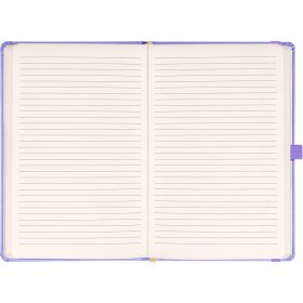   Klasszikus notesz Vivella borítással Lila, vonalas, 13x21cm, Presco
