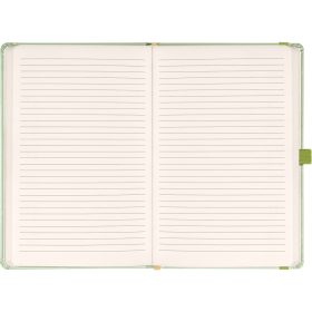   Klasszikus notesz Vivella borítással Green, vonalas, 13x21cm, Presco