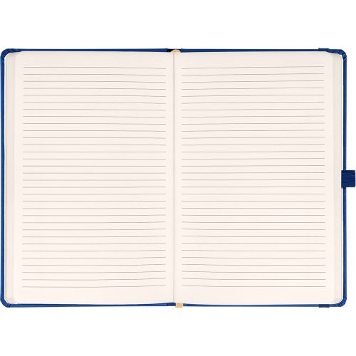 Klasszikus notesz Taggia borítással Dark blue, vonalas, 13x21cm, Presco