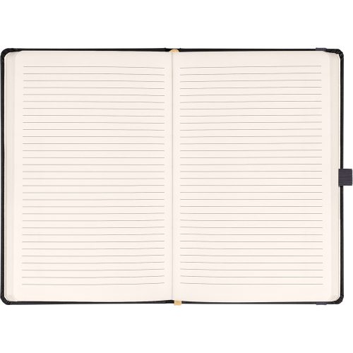Klasszikus notesz Taggia borítással Gray, vonalas, 13x21cm, Presco