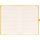 Klasszikus notesz Vivella borítással Yellow, vonalas, 13x21cm, Presco
