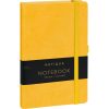 Klasszikus notesz Vivella borítással Yellow, pontozott, 13x21cm, Presco