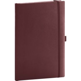   Klasszikus notesz Balacron borítással red, vonalas, 15x21cm, Presco