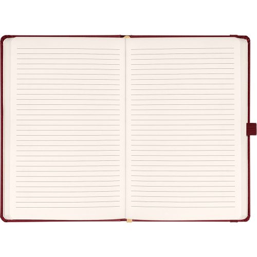 Klasszikus notesz Balacron borítással red, vonalas, 15x21cm, Presco