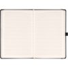 Klasszikus notesz Balacron borítással black, vonalas, 15x21cm, Presco