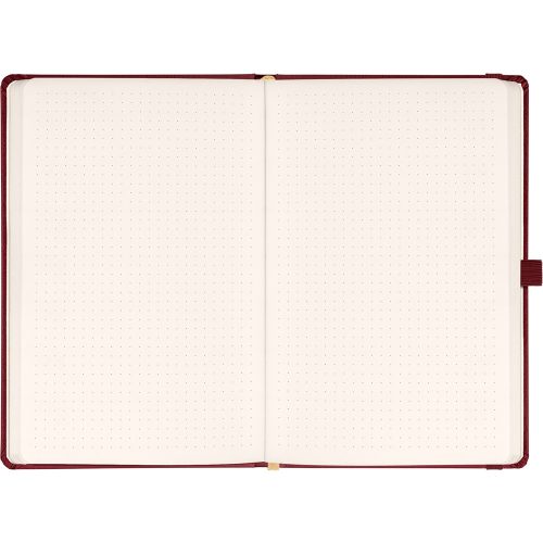 Klasszikus notesz Balacron borítással red, pontozott, 15x21cm, Presco
