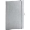 Klasszikus notesz Balacron borítással silver, pontozott, 15x21cm, Presco