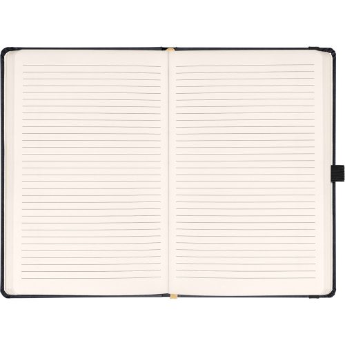 Klasszikus notesz Aprint borítással black, vonalas, 15x21cm, Presco