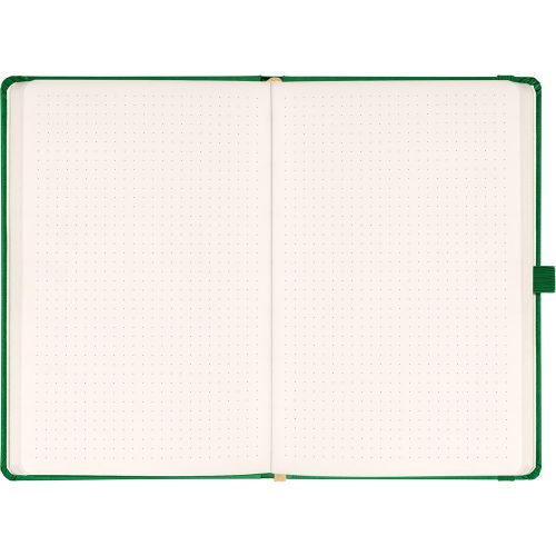 Klasszikus notesz Aprint borítással green, pontozott, 15x21cm, Presco