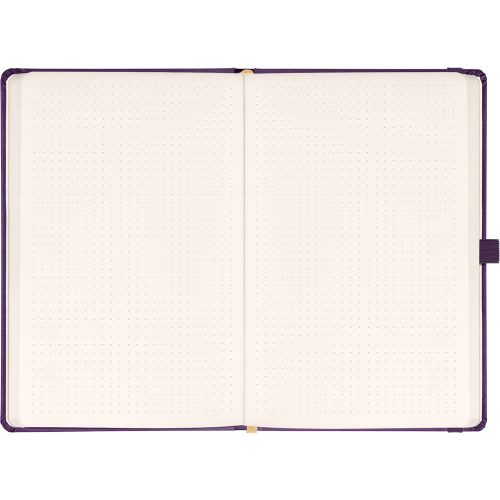 Klasszikus notesz Aprint borítással Neo purple, pontozott, 15x21cm, Presco