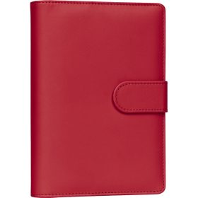   Gyűrűs kalendárium heti beosztású bright red 125x190mm, Presco