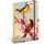 Keménytáblás notesz krémszínű lapokkal, vonalas, leszorító gumiszalaggal Birds – Sakura 130x210mm, Presco