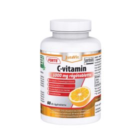   C-vitamin Forte 1000mg + D3-vitamin 2000NE narancs ízű rágótabletta 60db JutaVit