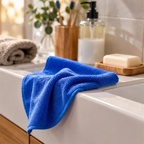 Törlőkendő mikroszálas 40 x 40 cm 300 g/m2 10 darab/csomag Bluering® Kék