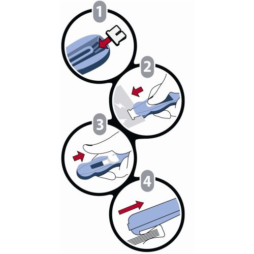 Iratcsíptető fűzőgép + kapocs Ico Magic clipper