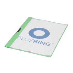   Gyorsfűző klip mappa A4, műanyag 30laphoz fém klippes Bluering® zöld