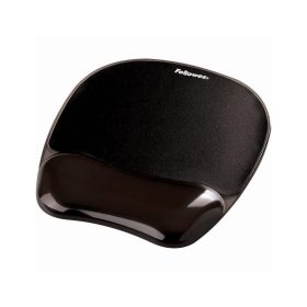   Egérpad csuklótámasszal, géltöltésű, Fellowes® Crystal Gel, fekete
