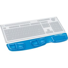  Tenyértámasz billentyűzethez, Fellowes® Health-V Crystal, kék