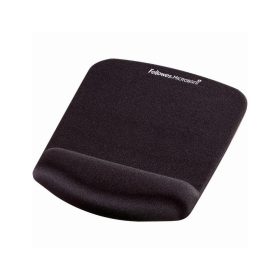   Egérpad csuklótámasszal, habtöltésű, Fellowes® PlushTouch, fekete