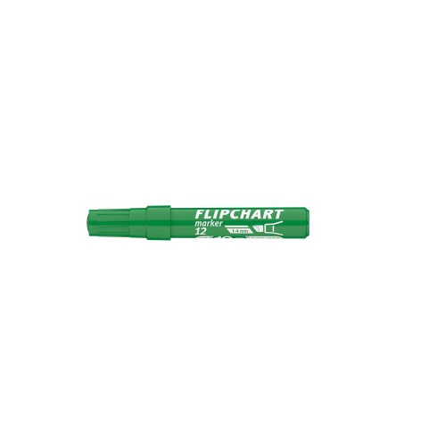 Flipchart marker vízbázisú 1-4mm, vágott Artip 12 zöld
