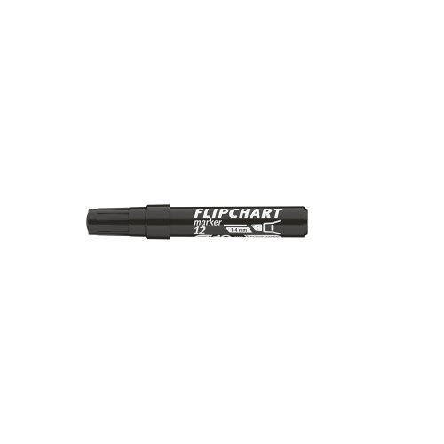 Flipchart marker vízbázisú 1-4mm, vágott Artip 12 fekete