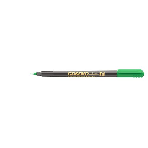 Alkoholos marker 0,5mm, CD/DVD F Ico, zöld