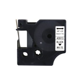   Feliratozógép szalag kompatibilis Dymo S0720680/40913 9mmx7m ECO fekete/fehér