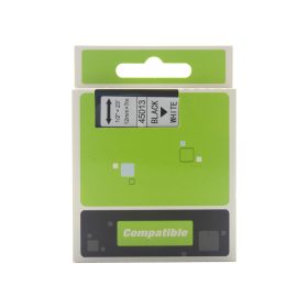   Feliratozógép szalag kompatibilis Dymo D1 S0720530/45013 12mmx7m ECO fekete/fehér