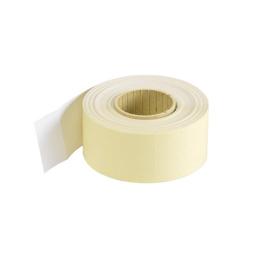 Árazószalag 26x16mm, stancolt szögletes 10 tekercs/csomag, fehér