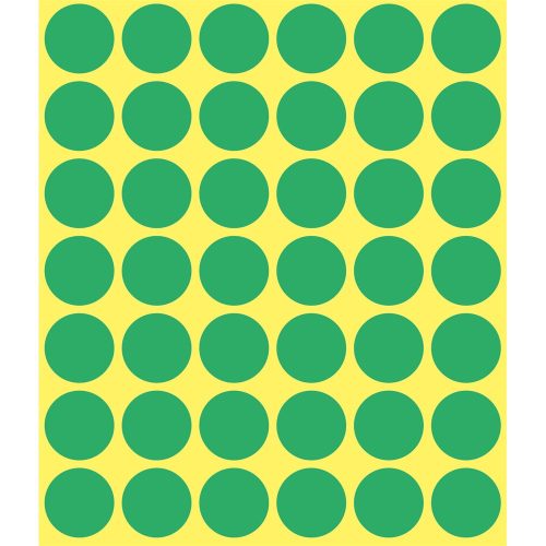Etikett címke, o18mm, jelölésre, 24 címke/ív, 44 ív/doboz, Avery zöld