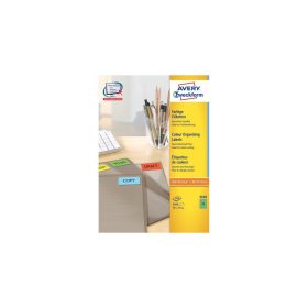   Etikett címke, 70 x37mm, univerzális, 24 címke/ív, 100 ív/doboz, Avery zöld