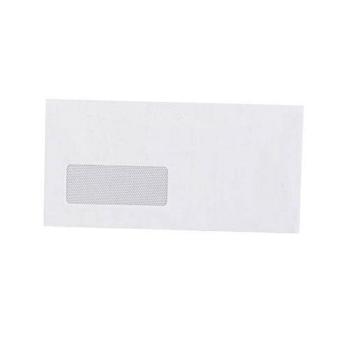 Boríték LC6/5 enyvezett bélésnyomott bal ablakos 35x90mm 114x229mm B20A20 külső záródású Bluering® fehér