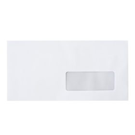   Boríték LC6/5 enyvezett bélésnyomott jobb ablakos 35x90mm 114x229mm J28A20 Bluering® fehér