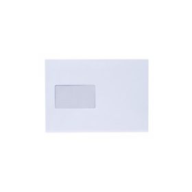   Boríték LC/5 szilikonos bélésnyomott bal ablak 45x90mm 162x229mm B20A60 Bluering® fehér