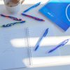 Golyóstoll nyomógombos gumírozott vegyes test, Bluering® F20, írásszín kék
