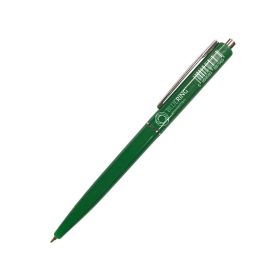   Golyóstoll 0,8mm, nyomógombos műanyag zöld test, Bluering® Z3, írásszín zöld