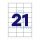 Etikett címke, 63,5x38,1mm, 100 lap, 21 címke/lap Bluering®