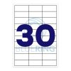 Etikett címke, 70x29,6mm, 100 lap, 30 címke/lap Bluering®