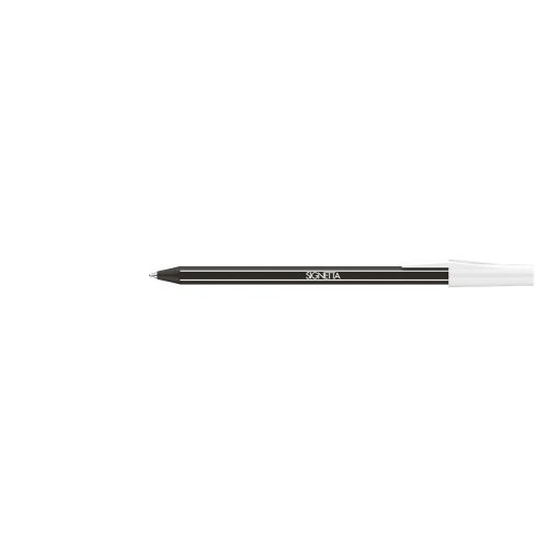 Golyóstoll 0,7mm, kupakos, Ico Signetta, írásszín fekete