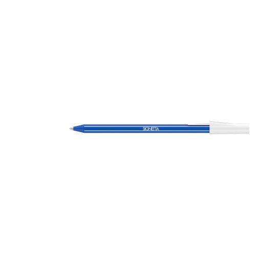 Golyóstoll 0,7mm, kupakos, Ico Signetta, írásszín kék
