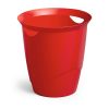 Papírkosár 16l, Durable Trend, áttetsző piros