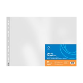   Genotherm lefűzhető, A3, 80 micron fekvő, narancsos Bluering® 20 db/csomag,