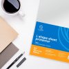 Genotherm 'L' A4, 150 micron víztiszta Bluering® 25 db/csomag,