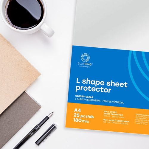Genotherm 'L' A4, 180 micron víztiszta Bluering® 25 db/csomag,